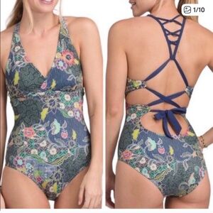 Prana Tulum Colorful One Piece Swimsuit Floral